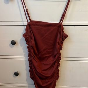 Free people intimately size medium, red rouged bodysuit